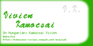 vivien kamocsai business card